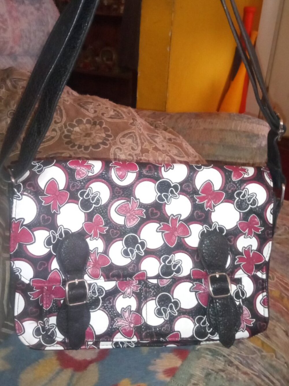 Disney Parks Minnie Mouse Messenger Crossbody Purse